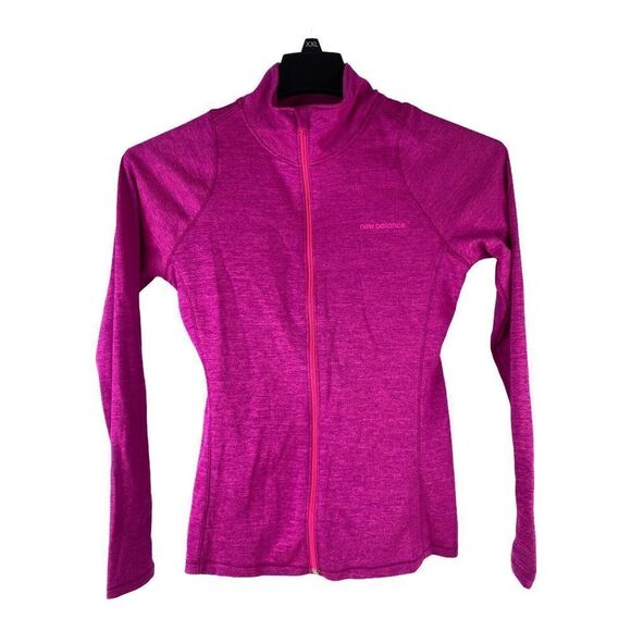 New Balance Womens Sz Small Pink Purple NB Dry Full Zip Active Jacket RN#96937 - Picture 1 of 8